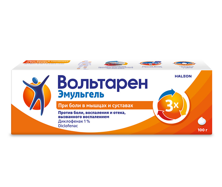 Вольтарен Эмульгель 1% 100